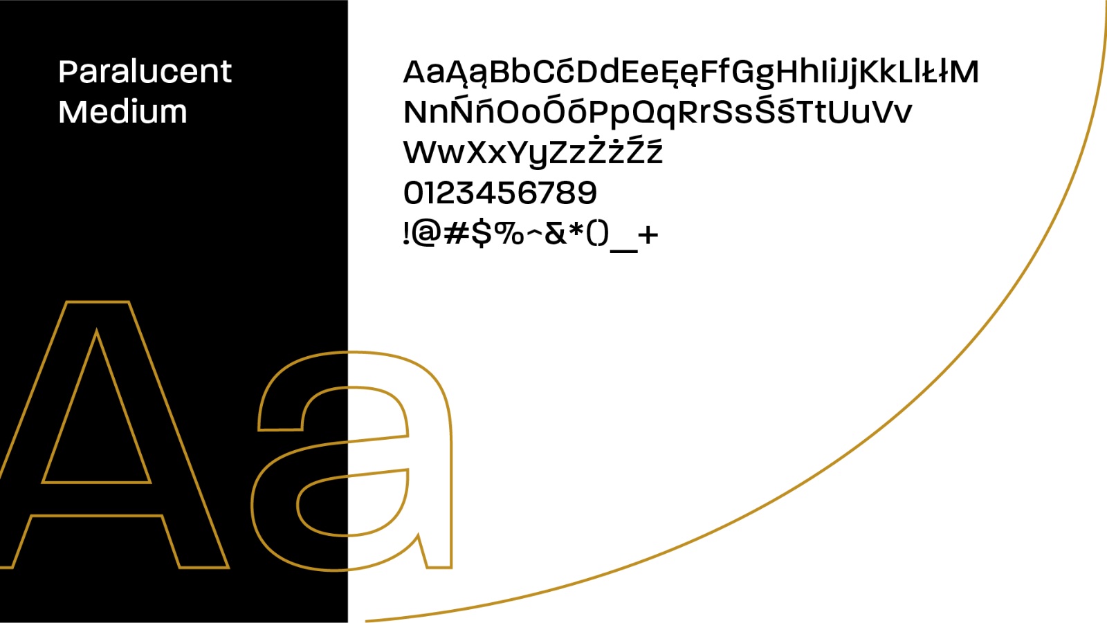 Sawczuk & Partnerzy — typografia Paralucent Medium